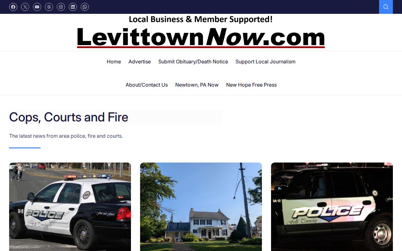 LevittownNow Bucks County police news archive